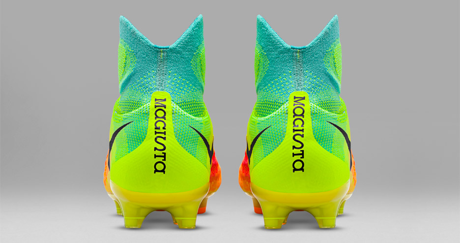 colourful football boots