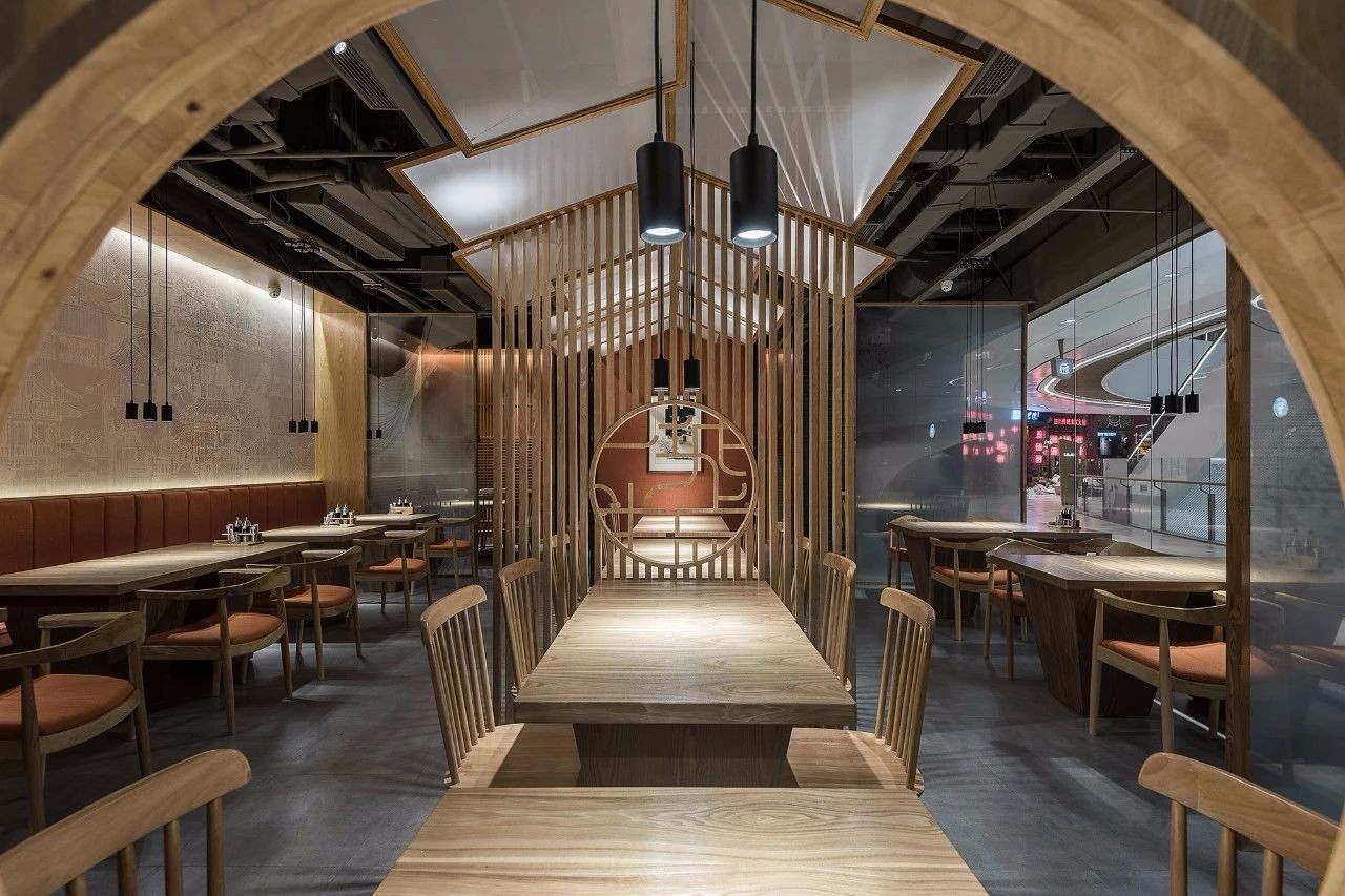 【chao设计】175㎡新中式餐饮空间设计方案&实景
