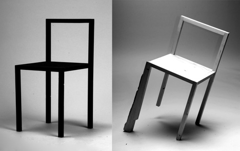 9,5° tilted chair by rasmus b. fex