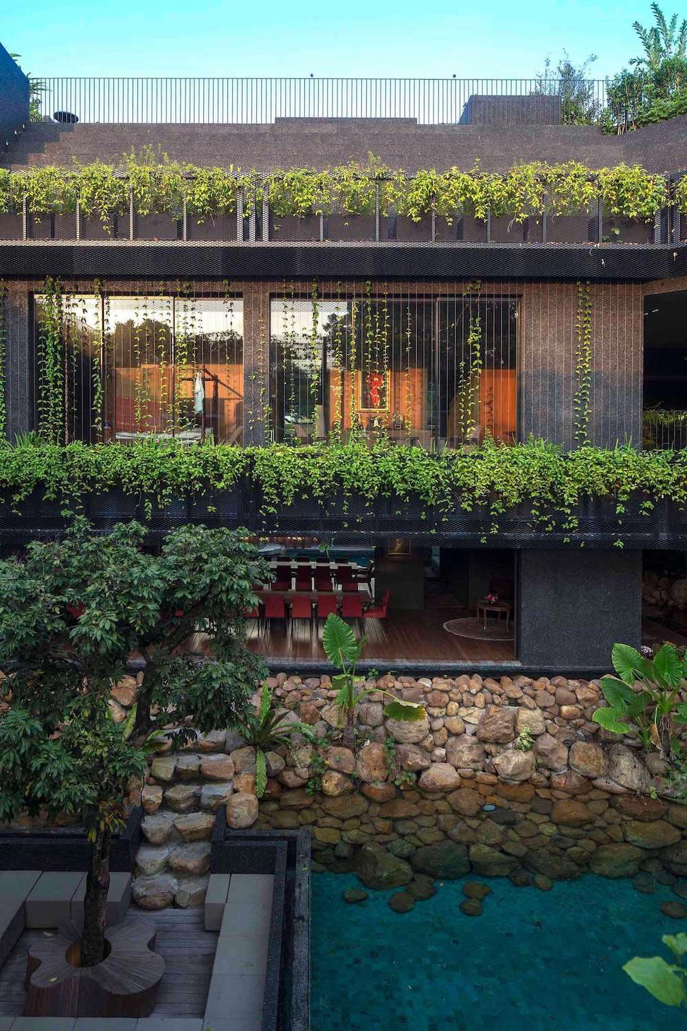 open home, a cool tropical house intended for multi generation