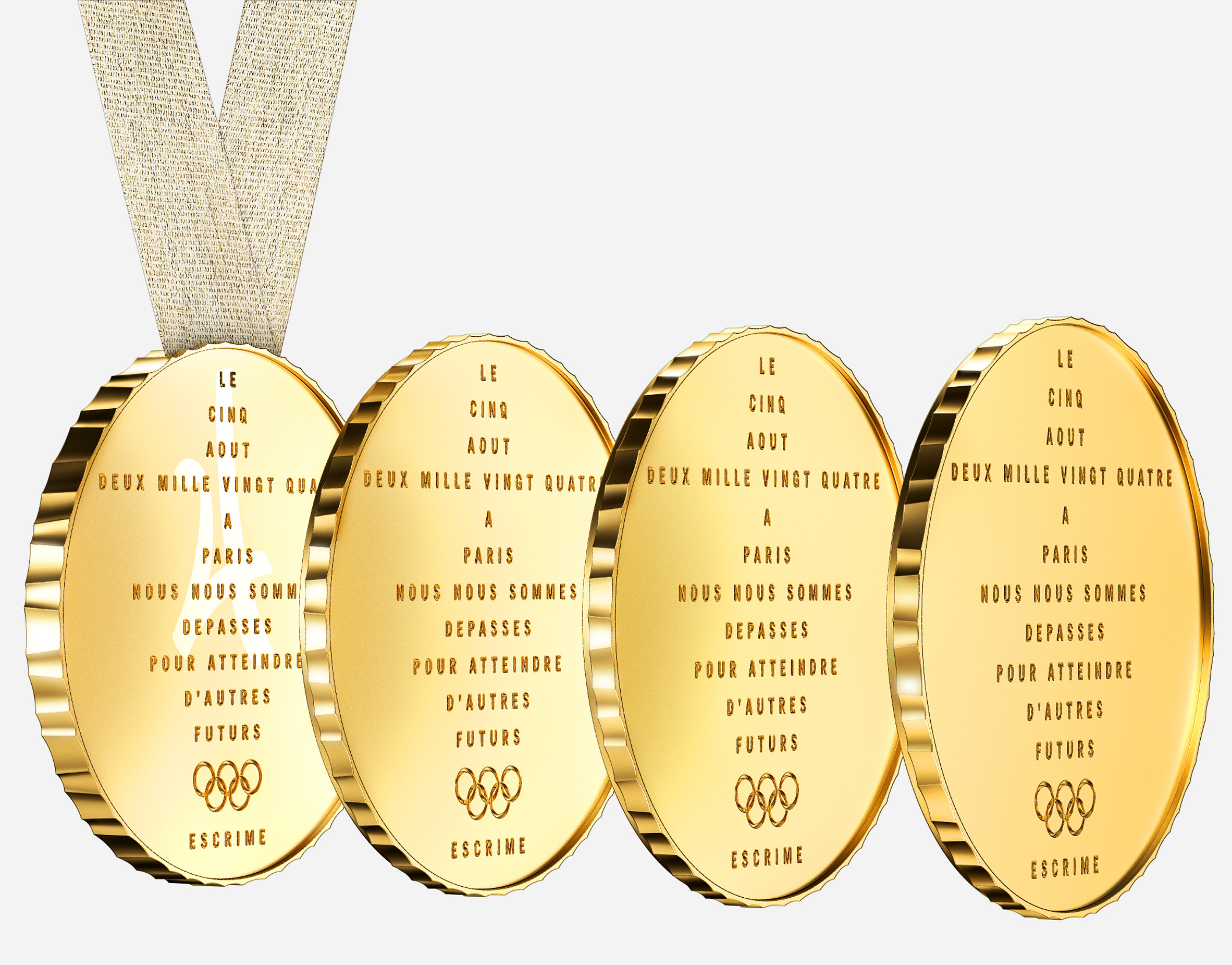 philippe starcks paris 2024 olympic medals are designed to be
