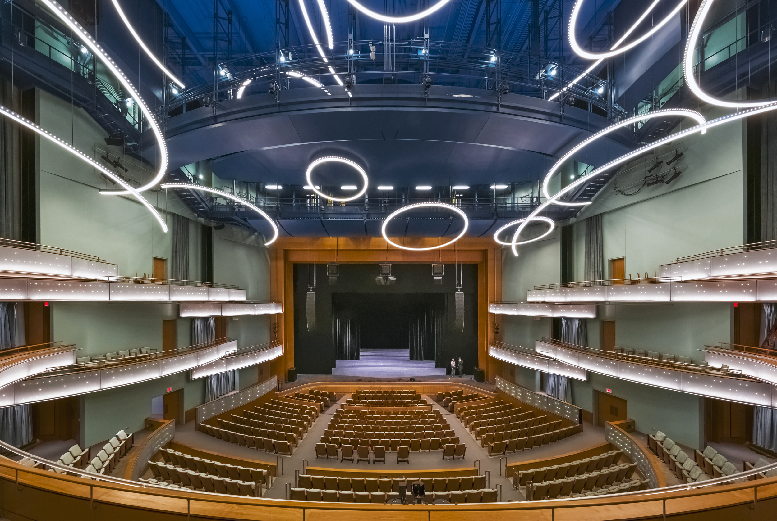 hancher auditorium university of iowa lighting design