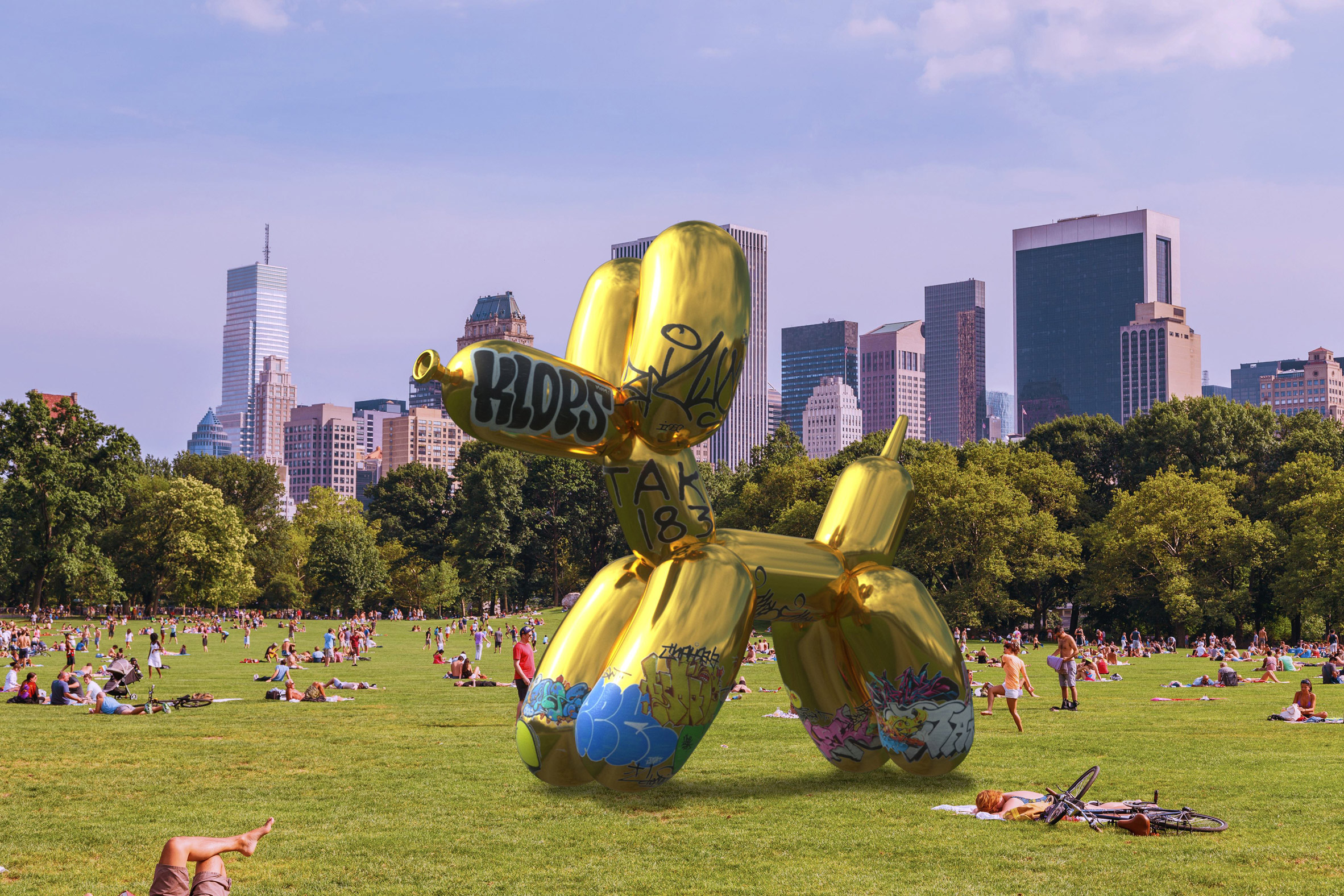 sebastian errazuriz vandalises ar version of jeff koons