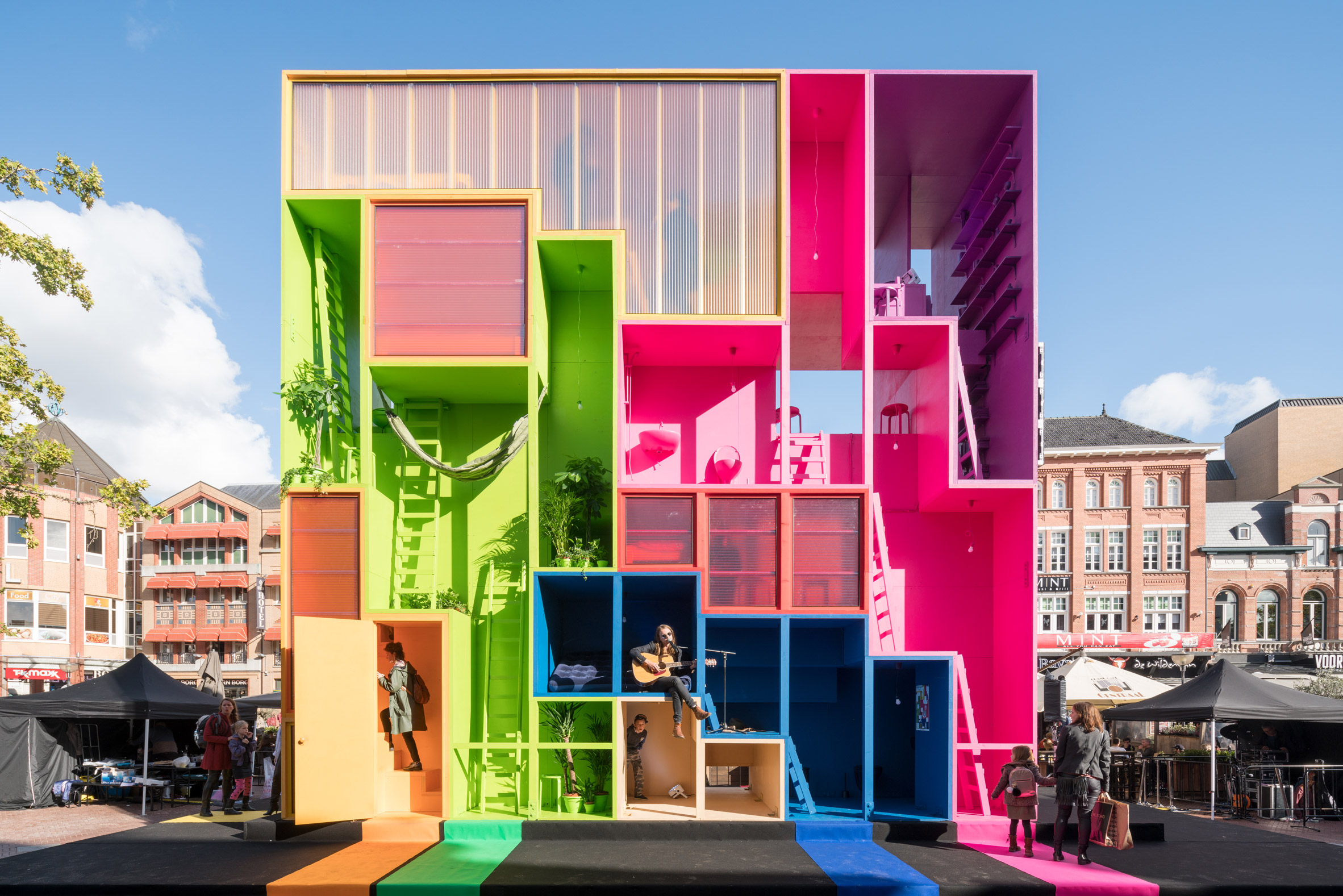 mvrdv presents a hotel you can reconfigure at dutch design week